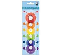 Ursus 19930099 - Mini Perforadora (6 Unidades, plástico con Perforadora metálica, técnica de presión de botón, para Papel de 90 a 180 g/m², Ideal para Confeti)