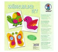 URSUS 21290002 - Juego de 6 cartulinas fotográficas de 300 g/m² aprox. 22,5 x 22,5 cm, estampado de animales por una cara, 200 hojas de seda de flores en 10 colores diferentes, color blanco. , color/modelo surtido