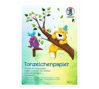 Ursus 2134699 - Papel de dibujo de arcilla A4, 20 hojas en 10 colores surtidos, 130 g/m², papel para pintar, plegar y hacer manualidades, para la escuela, el jardín de infancia y proyectos DIY