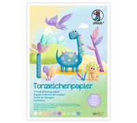 Ursus 2144699 - Papel de dibujo al pastel en DIN A4, 130g/m², 20 hojas en 10 colores, teñido, de celulosa fresca, resistente a la luz, para manualidades creativas