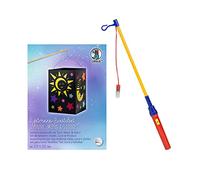Ursus 2370099 - Juego de manualidades de farolillos con diseño de sol, luna y estrellas, aprox. 14 x 20 cm, Set con plantilla, tapa y base de farolillo de cartón fotográfico negro, asa y manual de