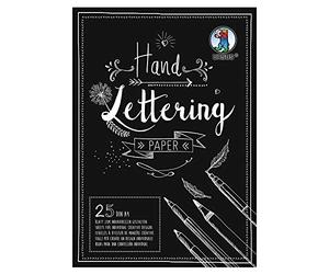 URSUS 24924690 - Bloc de 25 hojas de cartulina, 210 g/m², DIN A4, para diseño individual, color negro , color/modelo surtido