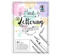 Ursus 24954699 - Papel de rotulación a mano, mezcla de colores pastel, DIN A4, 130 + 300 g/m², 20 hojas de papel de dibujo y 20 hojas de cartulina fotográfica en 5 colores cada una, para diseño