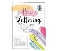 Ursus 2499 46 99 - Papel de lettering a mano "Structure", 54 hojas, DIN A4, 220 g/m², cartón para tarjetas en 27 colores, papel para manualidades para personalizar y decorar