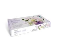 Ursus 27030002F - DIY set flores púrpura de papel crepé, para hacer un ramo de flores, por ejemplo, rosa, lavanda, eucalipto y amapola, incl. vídeos explicativos
