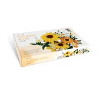 URSUS 27040001F-Juego DIY Alambre de Chenilla Amarillo, para Hacer un Ramo de Flores, por Ejemplo, Girasol, manzanilla, Helecho y physalis, Paper, Multicolor, Normal