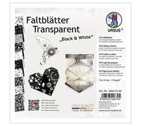 Ursus 38065504 - Hojas plegables transparentes (115 g/m²), multicolor