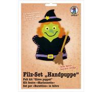 URSUS 39560010 Fieltro Set marioneta de mano, bruja, multicolor , color, modelo surtido
