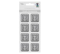 URSUS 564000347 F accesorios creativos, Cruz de condolencias, auto-adhesivos, 8 unidades) , color/modelo surtido