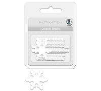 Ursus 74040022 - Classic Brads, copos de nieve, blanco, 26 piezas de aluminio, clips con motivo