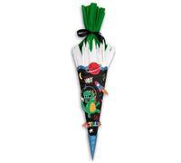 Ursus 987 00 22 - Kit de Manualidades Cono Escolar Easy Line Space Dino, Negro, Hexagonal, cartón Ondulado 3D precortado, 68 cm, diámetro Aprox. 20 cm, para Hacer un Cono de azúcar