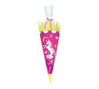 Ursus 9870001 - Schultüten Bastelset Easy Line Einhorn, 6-Pimientos, de 68 cm, jaspeados