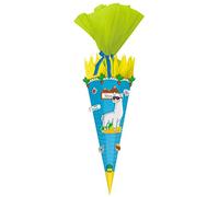 Ursus 9870012 Easy Line - Juego de Manualidades con Bolsa Escolar (Hexagonal, Altura de 68 cm, diámetro Aprox. 20 cm, de cartón 3D Colorwell de 260 g/m², Todas Las Piezas precortadas, Incluye