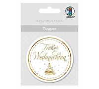 Ursus-Decoración navideña (8 Unidades), Color Blanco y Dorado, (Buntpapierfabrik Ludwig Bähr GmbH & Co. KG 56700012)