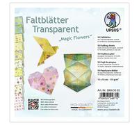 Ursus Hojas plegables transparentes Magic Flower 38065505, 115 g/m², multicolor