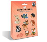 Ursus Ludwig Bähr 43500011-Diamond Painting Sticker Woodland, 2 Hojas Accesorios para Crear Adhesivos con Diamantes Brillantes, Acrílico, Multicolor, One Size