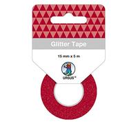 Ursus- Präsent - Cinta Adhesiva Decorativa (Rollo de 15 mm x 5 m), Color Rojo, borgoña (Buntpapierfabrik Ludwig Bähr GmbH & Co. KG 59060010)