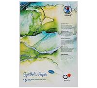 URSUS Yupo Papel, 192 g, DIN A5, 10 hojas, sintético, superficie lisa, resistente al desgarro y al agua, resistente a la luz UV, extremadamente duradero, 100% reciclable, versátil, blanco