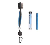URSXODAWQ Golf Club Cleaning Kit, Wireless Retractable Brush with Dual - Sided Steel Wire and PP Bristle Design, Groove and Club End Cleaner Tools for Golfers On The Go, Includes Storage Box (Azul)