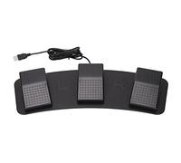 URSXODAWQ Pedal de Interruptor de pie Triple USB, Pedal de pie ergonómico con Cable y 3 Teclas programables para Juegos, transcripción, Pruebas de fábrica y Control de Medios en, (FS23_P (Interruptor