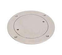 URSXODAWQ Placa de Cubierta Redonda de 5 Pulgadas, Tapa de Orificio de inspección Impermeable de Acero Inoxidable 316 para Botes y Barcos, escotilla con Acabado Pulido Espejo y Agujeros avel