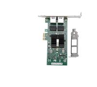URSXODAWQ Tarjeta de adaptador de red 82576-T2 de doble puerto Gigabit PCI-E, NIC para servidor con puertos RJ45, 10/100/1000 Mbps para uso en escritorio y servidor, compatible con
