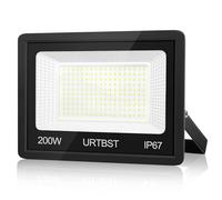 URTBST Focos LED Exterior 200W,20000LM Foco LED Exterior IP67 Impermeable Proyector LED Exterior,7000K Super Brillante Blanco Frío Foco Proyector LED,Foco LED para Garaje,Gardín,Fábrica,Patio
