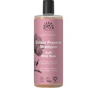Urtekram Champú Soft Wild Rose para Pelo Teñido 500 ml | COSMOS ORGANIC certificado por Ecocert Greenlife; Con aloe vera y col marina azul; ayuda a proteger el color