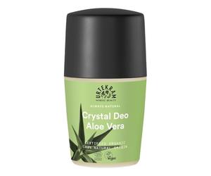 Urtekram Desodorante Natural Crema Cristal Aloe Vera - 50 ml - Con Sales Minerales - Aroma Fresco a Naranja - Sin Alcohol ni Aluminio - Cosmética Natural Certificada - Vegano