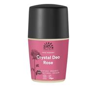 Urtekram Desodorante Natural Cristal Rosa - 50 ml - Con Sales Minerales - Aroma Fresco a Rosa - Sin Alcohol ni Aluminio - Cosmética Natural Certificada - Vegano