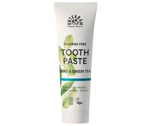 URTEKRAM Fluoride Free Whitening Tooth Paste Mint & Green Tea 75 ml