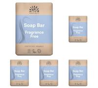 Urtekram Jabón sólido sin fragancia - 100 g - Limpieza suave para pieles sensibles - 99,9% ingredientes naturales - Sin aceite de palma - Para todos los tipos de piel - Cuidado corporal vegano de