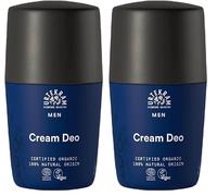 Urtekram - Men's Desodorante Roll-on, Contiene Extractos de Roble y Aloe Vera, Calma y Revitaliza la Piel, Es apto para La Vida Activa, 50 ml. Origen Vegano, Orgánico y Natural (Paquete de 2)