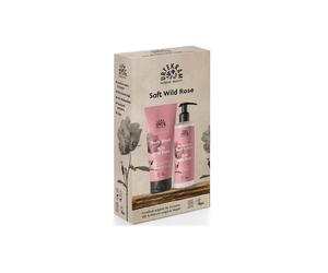 Urtekram Set de regalo de gel de ducha y loción corporal de rosa silvestre