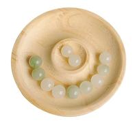 URTERYSER Bandeja de madera natural para abalorios, herramientas de medición de joyas, manualidades, regalo, pulsera, soporte para tienda, bandeja de abalorios para mesa, Madera, como se describe