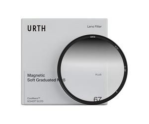 Urth Filtro Magnetico Graduado Suave ND8 77 mm (Plus) | Nano-recubrimiento de 20 capas, ultrafino, equilibrio de exposicion con densidad neutra graduada