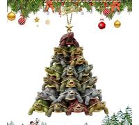 Urtlé Christmas Ornameñt - Decoración de Tortuga Marina Colgante de acrílico | de árbol de Vacaciones en Forma 2D | Ideal para Puertas, chimeneas, Paredes, decoración de jardín, planificadores