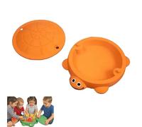 urtle Sandbox with Cover & 8PCS Sand Toys, Sand Box for Kids Outdoor Play Equipment, Sensory Box Sand Pit for Backyard/Beach (#4)