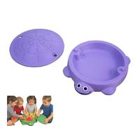 urtle Sandbox with Cover & 8PCS Sand Toys, Sand Box for Kids Outdoor Play Equipment, Sensory Box Sand Pit for Backyard/Beach (#5)