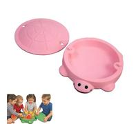 urtle Sandbox with Cover & 8PCS Sand Toys, Sand Box for Kids Outdoor Play Equipment, Sensory Box Sand Pit for Backyard/Beach (#3)