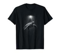 Urtle Submarino Océano Profundidades Blanco Y Negro Camiseta