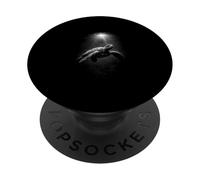Urtle Submarino Océano Profundidades Blanco Y Negro PopSockets PopGrip Adhesivo