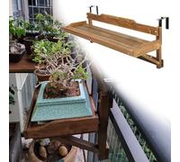 URUCHF Mesa Balcon Colgante Barandilla Multifuncional para Balcón, Soporte para Flores, 60, 90, 120 Y 150 Cm De Largo. Ideal para Instalar Macetas Y Exhibir Plantas(L 150 CM/59 IN)
