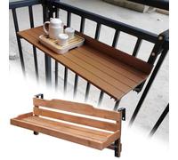 URUCHF Mesa Balcon Colgante Mesa De Balcón para Jardín, Patio O Terraza, Mesa Plegable con Barandilla, Colgante para Balcón, para Colgar En El para(L 90 CM/35.5 IN)