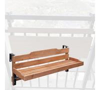 URUCHF Mesa Balcon Colgante Mesa De Bar para Balcón De Exterior (60, 90, 120 Y 150 Cm De Largo), Mesa De Bar para Patio, Mesa Colgante para Sala De Estar, Barandilla(L 90 CM/35.5 IN)