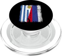 Uruguay Rusia Media Bandera Uruguayo Ruso Jersey PopSockets PopGrip para MagSafe