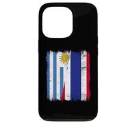 Uruguay Tailandia Media Bandera Raíces Uruguayas Tailandesas Carcasa para iPhone 13 Pro