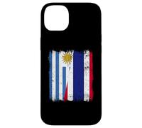 Uruguay Tailandia Media Bandera Raíces Uruguayas Tailandesas Carcasa para iPhone 14 Plus