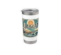 Uruguay Tierra de Playas, Sol y Tradición Vaso térmico de acero inoxidable de doble pared