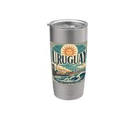 Uruguay Tierra de Playas, Sol y Tradición Vaso térmico de acero inoxidable de doble pared